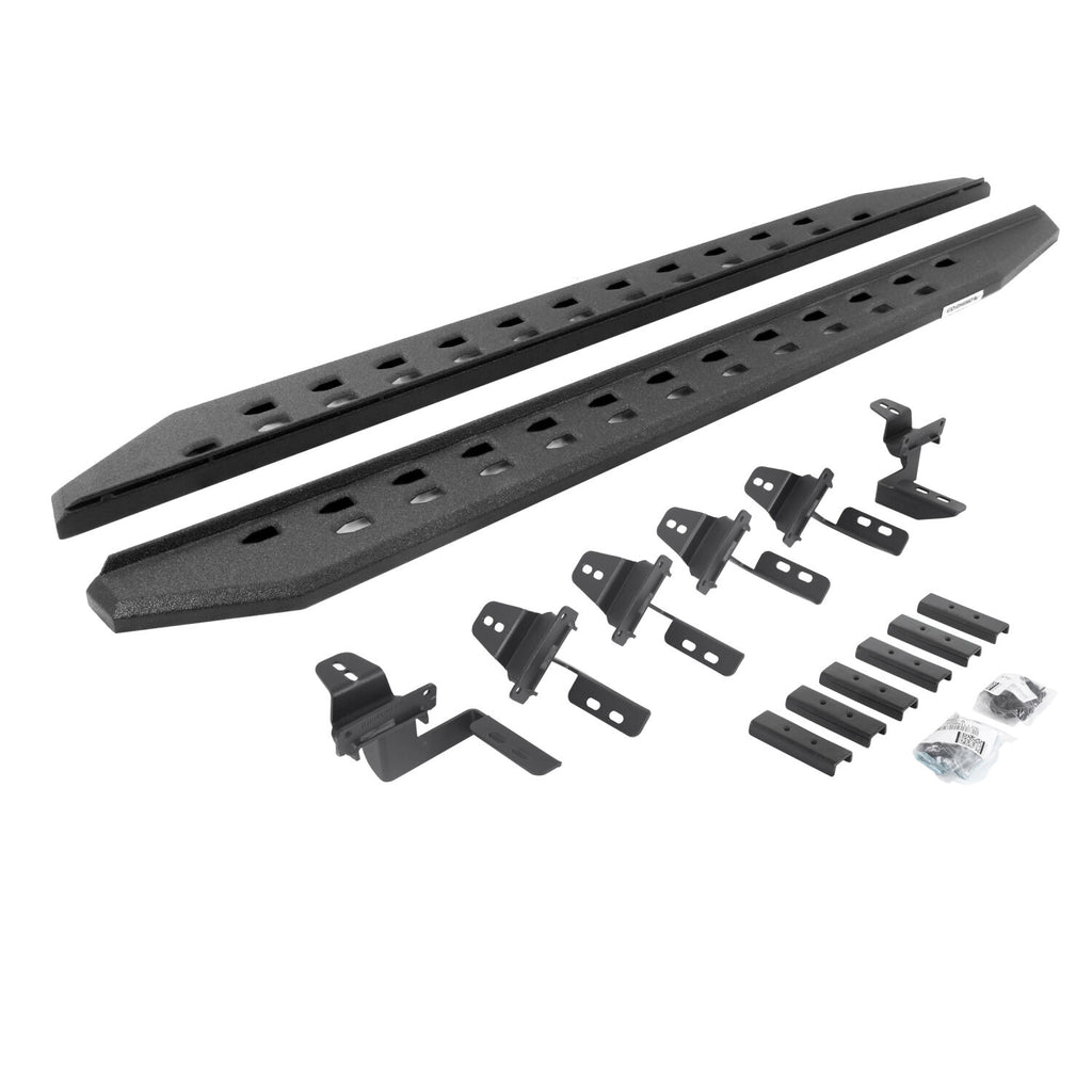 Go Rhino 69450568ST RB20 Slim Line Running Boards with Mounting Bracket Kit for Select Jeep Wrangler, Jeep Wrangler JK