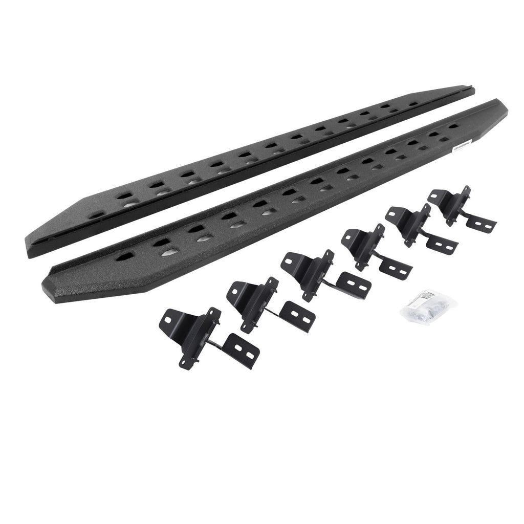 Go Rhino 69450673ST RB20 Slim Line Running Boards with Mounting Bracket Kit for Select Jeep Wrangler