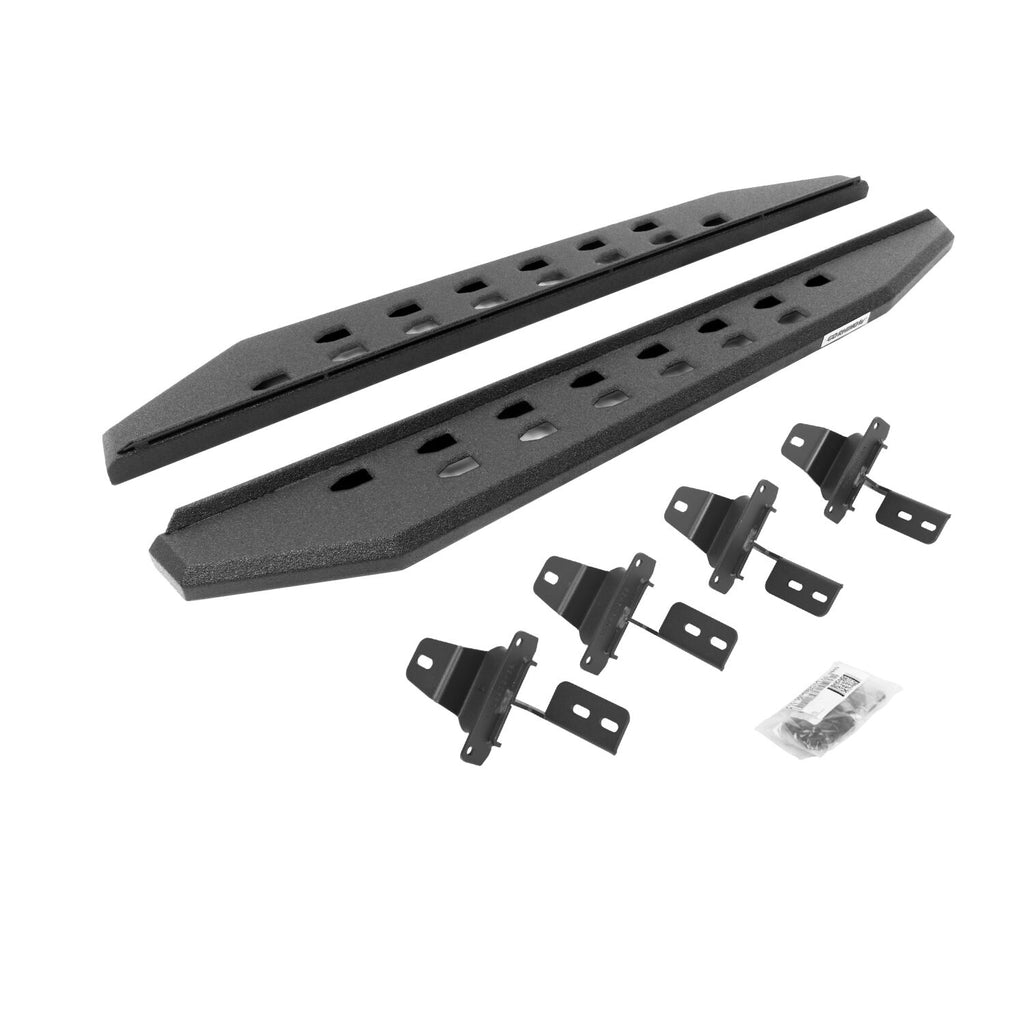 Go Rhino 69492748ST RB20 Slim Line Running Boards with Mounting Bracket Kit for Select Jeep Wrangler