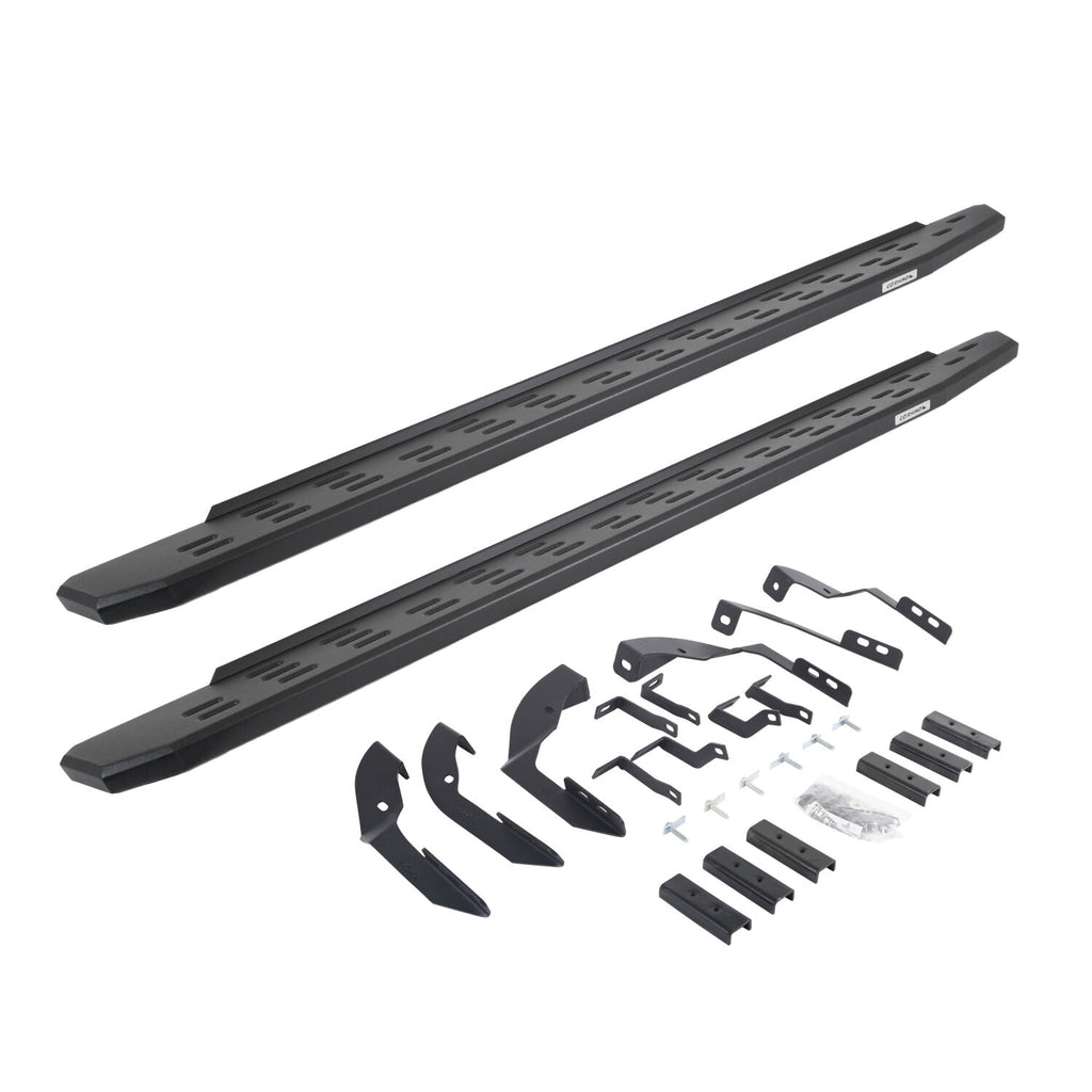 Go Rhino 69604280PC RB30 Running Boards with Mounting Bracket Kit for Select Chevrolet Silverado HD, Chevrolet Silverado HD, GMC Sierra HD, GMC Sierra HD