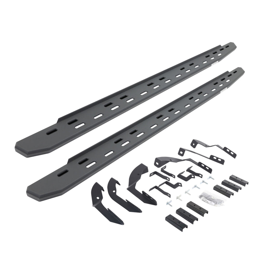 Go Rhino 69604280SPC RB30 Slim Line Running Boards with Mounting Bracket Kit for Select Chevrolet Silverado HD, Chevrolet Silverado HD, GMC Sierra HD, GMC Sierra HD