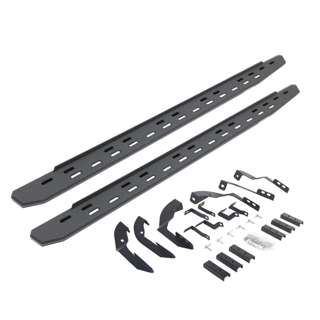 Go Rhino 69604280ST RB30 Slim Line Running Boards with Mounting Bracket Kit for Select Chevrolet Silverado HD, Chevrolet Silverado HD, GMC Sierra HD, GMC Sierra HD