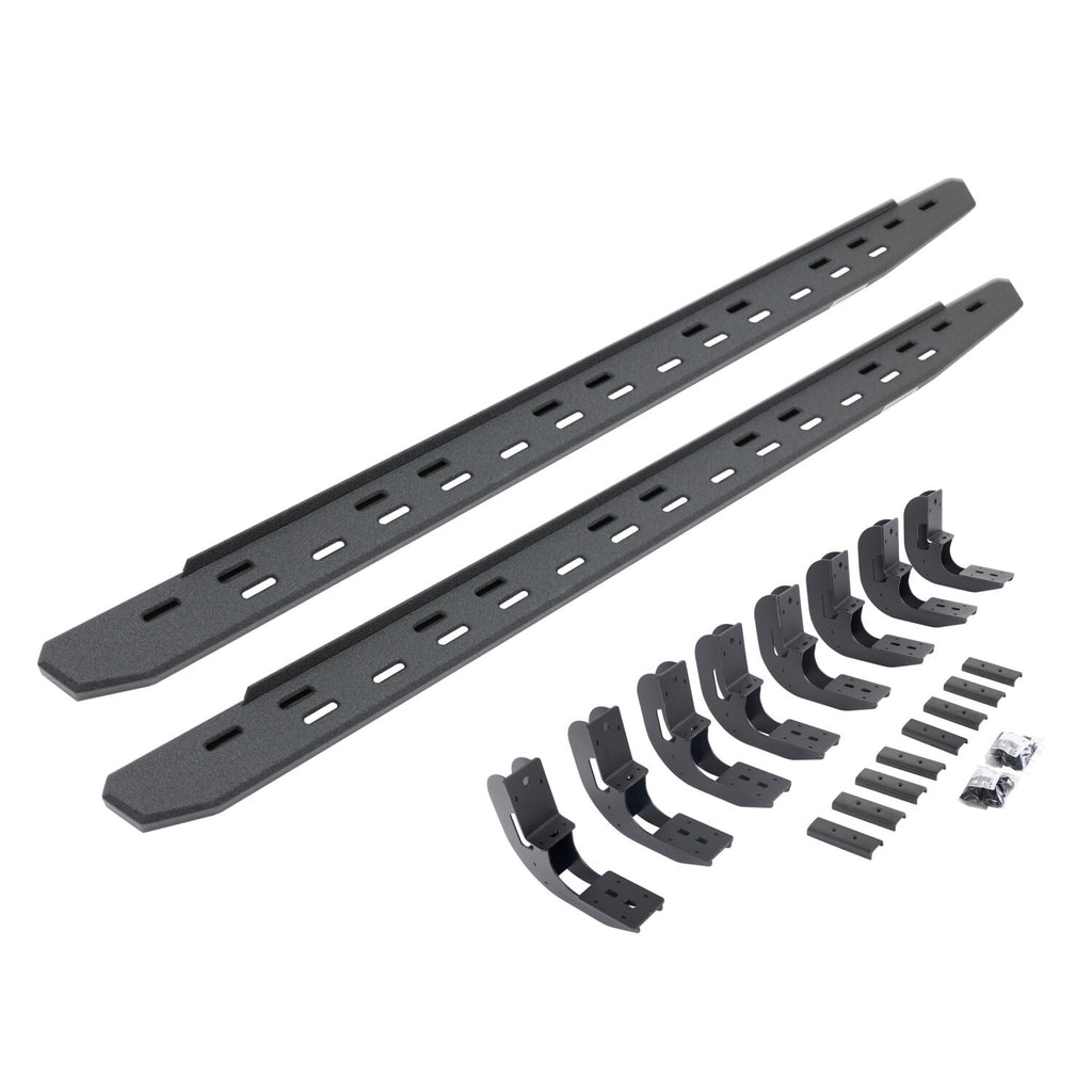Go Rhino 69604880ST RB30 Slim Line Running Boards with Mounting Bracket Kit for Select Chevrolet Silverado 1500, Chevrolet Silverado LTD, Chevrolet Silverado HD, Chevrolet Silverado HD, GMC Sierra 1500, GMC Sierra Limited, GMC Sierra HD, GMC Sierra HD