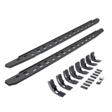 Load image into Gallery viewer, Go Rhino 69604887ST RB30 Slim Line Running Boards with Mounting Bracket Kit for Select Chevrolet Silverado 1500, Chevrolet Silverado LTD, Chevrolet Silverado HD, Chevrolet Silverado HD, GMC Sierra 1500, GMC Sierra Limited, GMC Sierra HD, GMC Sierra HD