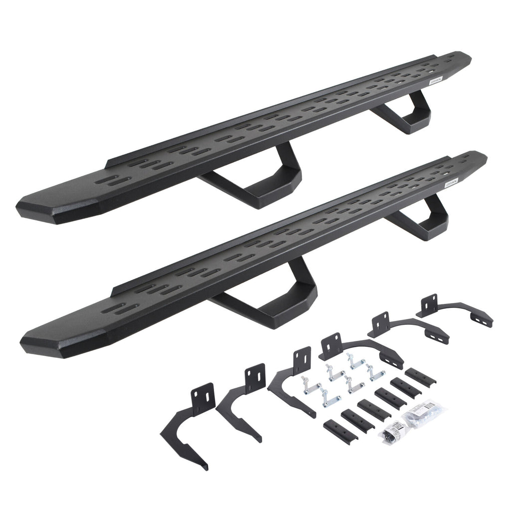 Go Rhino 6960998020PC RB30 Running Boards with Mounting Brackets, 2 Pairs Drop Steps Kit for Select Dodge Ram 1500, Ram