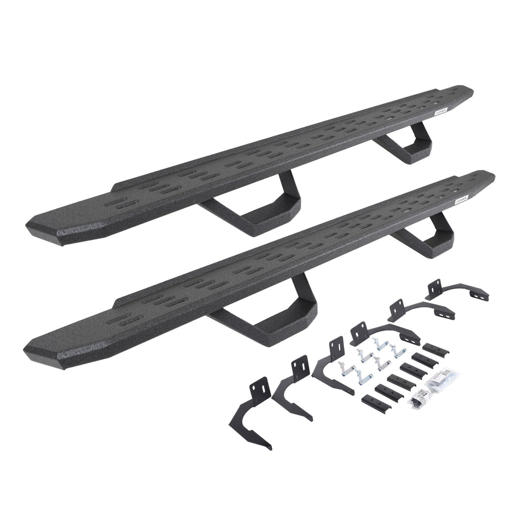 Go Rhino 6960998020T RB30 Running Boards with Mounting Brackets, 2 Pairs Drop Steps Kit for Select Dodge Ram 1500, Ram