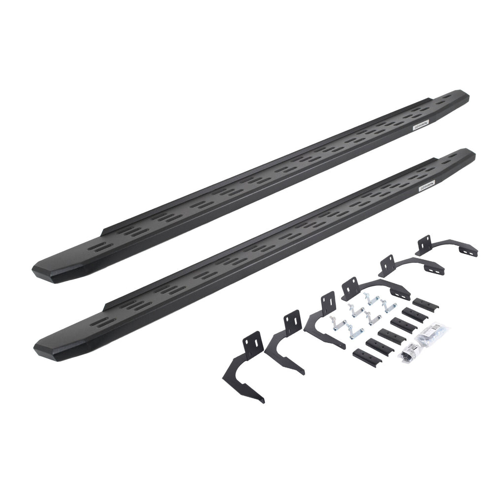 Go Rhino 69609980PC RB30 Running Boards with Mounting Bracket Kit for Select Dodge Ram 1500, Ram