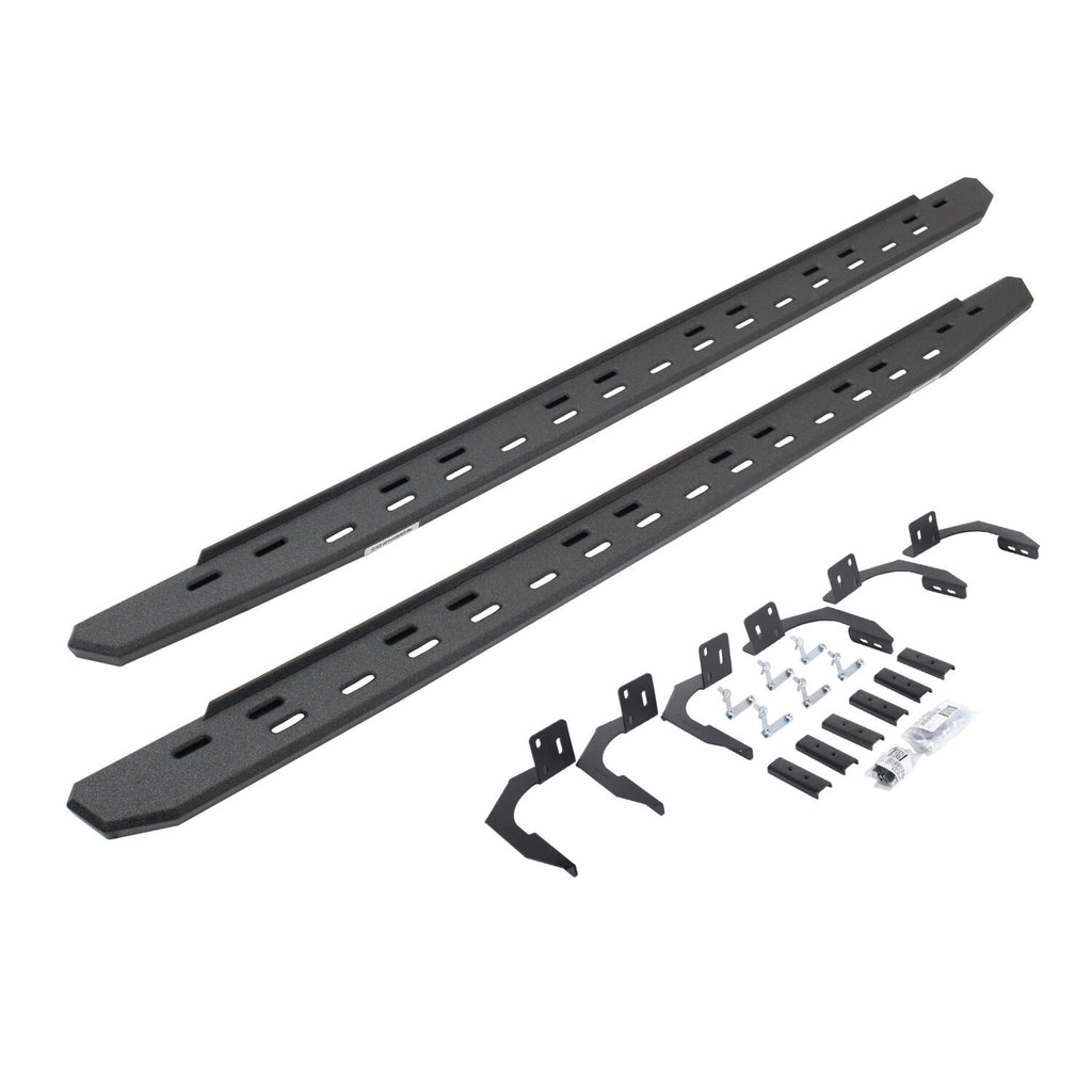 Go Rhino 69610687ST RB30 Slim Line Running Boards with Mounting Bracket Kit for Select Dodge Ram 1500, Dodge Ram 2500, Dodge Ram 3500, Ram 1500, Ram 2500, Ram