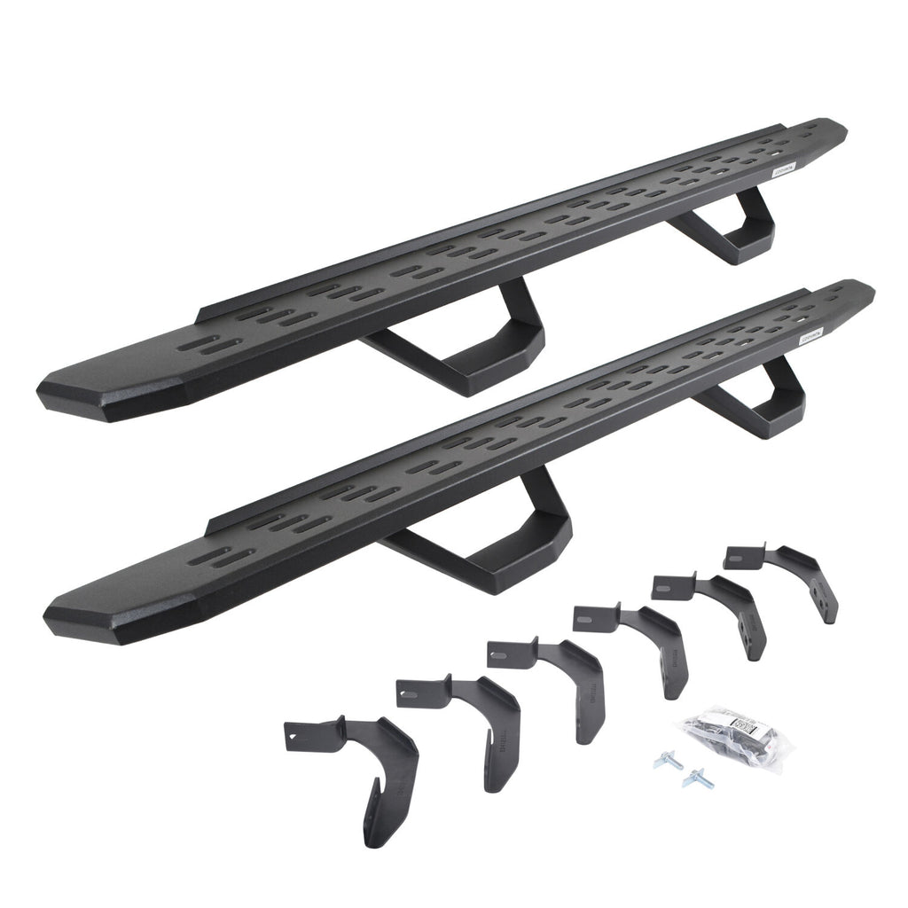 Go Rhino 6961268020PC RB30 Running Boards with Mounting Brackets, 2 Pairs Drop Steps Kit for Select Ford F-150