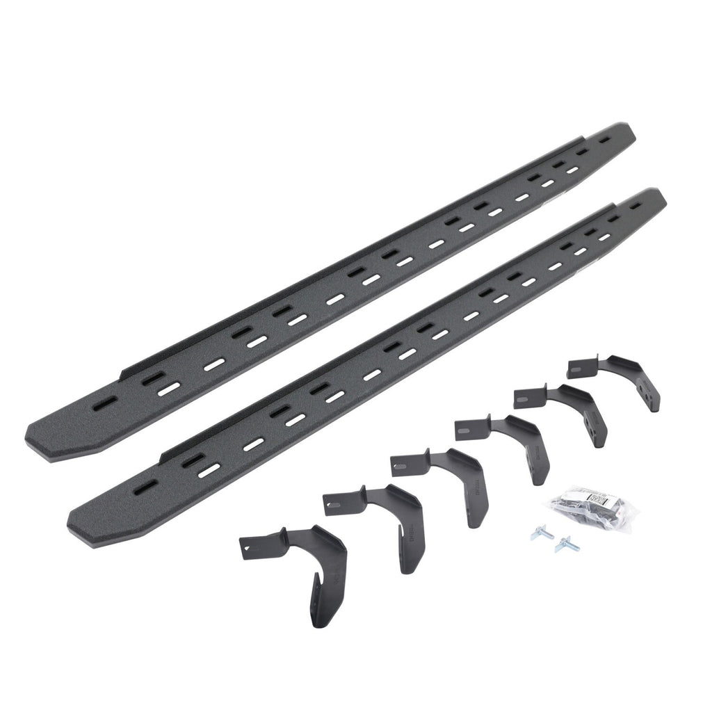Go Rhino 69634668ST RB30 Slim Line Running Boards with Mounting Bracket Kit for Select Nissan Frontier