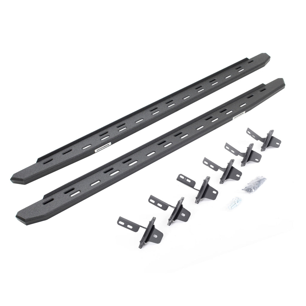 Go Rhino 69612973ST RB30 Slim Line Running Boards with Mounting Bracket Kit for Select Ford Bronco