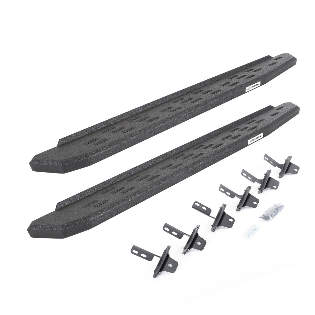 Go Rhino 69613157T RB30 Running Boards with Mounting Bracket Kit for Select Ford Bronco