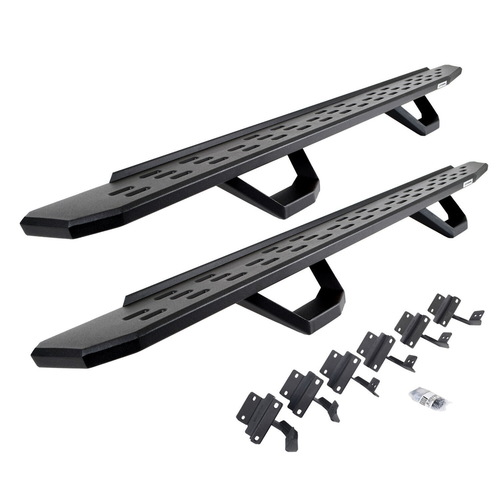 Go Rhino 6961558720PC RB30 Running Boards with Mounting Brackets, 2 Pairs Drop Steps Kit for Select Ford F-150, Ford F-250 Super Duty, Ford F-350 Super Duty