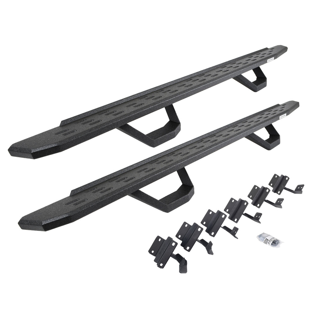 Go Rhino 6961558720T RB30 Running Boards with Mounting Brackets, 2 Pairs Drop Steps Kit for Select Ford F-150, Ford F-250 Super Duty, Ford F-350 Super Duty