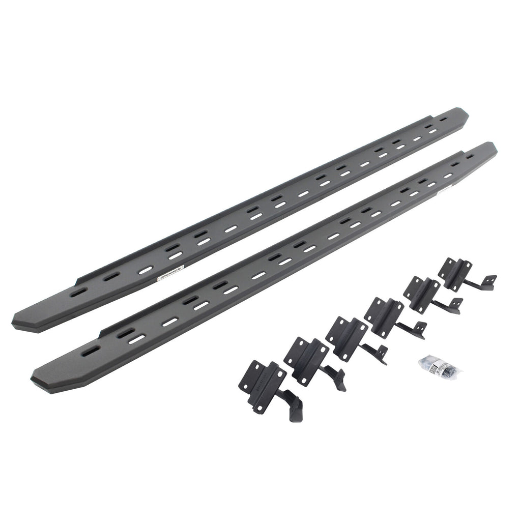 Go Rhino 69615587SPC RB30 Slim Line Running Boards with Mounting Bracket Kit for Select Ford F-150, Ford F-250 Super Duty, Ford F-350 Super Duty