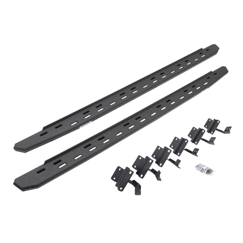 Go Rhino 69615587ST RB30 Slim Line Running Boards with Mounting Bracket Kit for Select Ford F-150, Ford F-250 Super Duty, Ford F-350 Super Duty