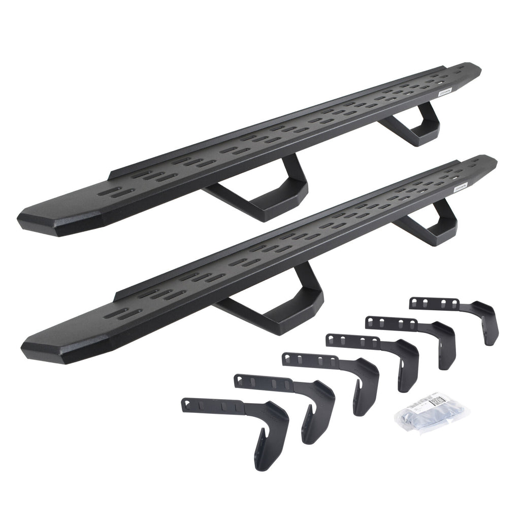 Go Rhino 6961768020PC RB30 Running Boards with Mounting Brackets, 2 Pairs Drop Steps Kit for Select Ford F-250 Super Duty, Ford F-350 Super Duty