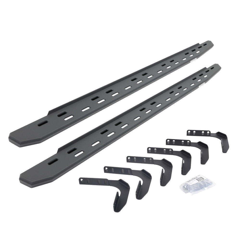Go Rhino 69617680SPC RB30 Slim Line Running Boards with Mounting Bracket Kit for Select Ford F-250 Super Duty, Ford F-350 Super Duty