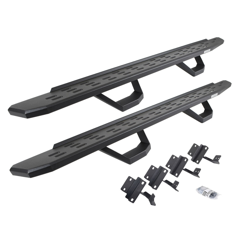 Go Rhino 6961778020PC RB30 Running Boards with Mounting Brackets, 2 Pairs Drop Steps Kit for Select Ford F-150, Ford F-250 Super Duty, Ford F-350 Super Duty