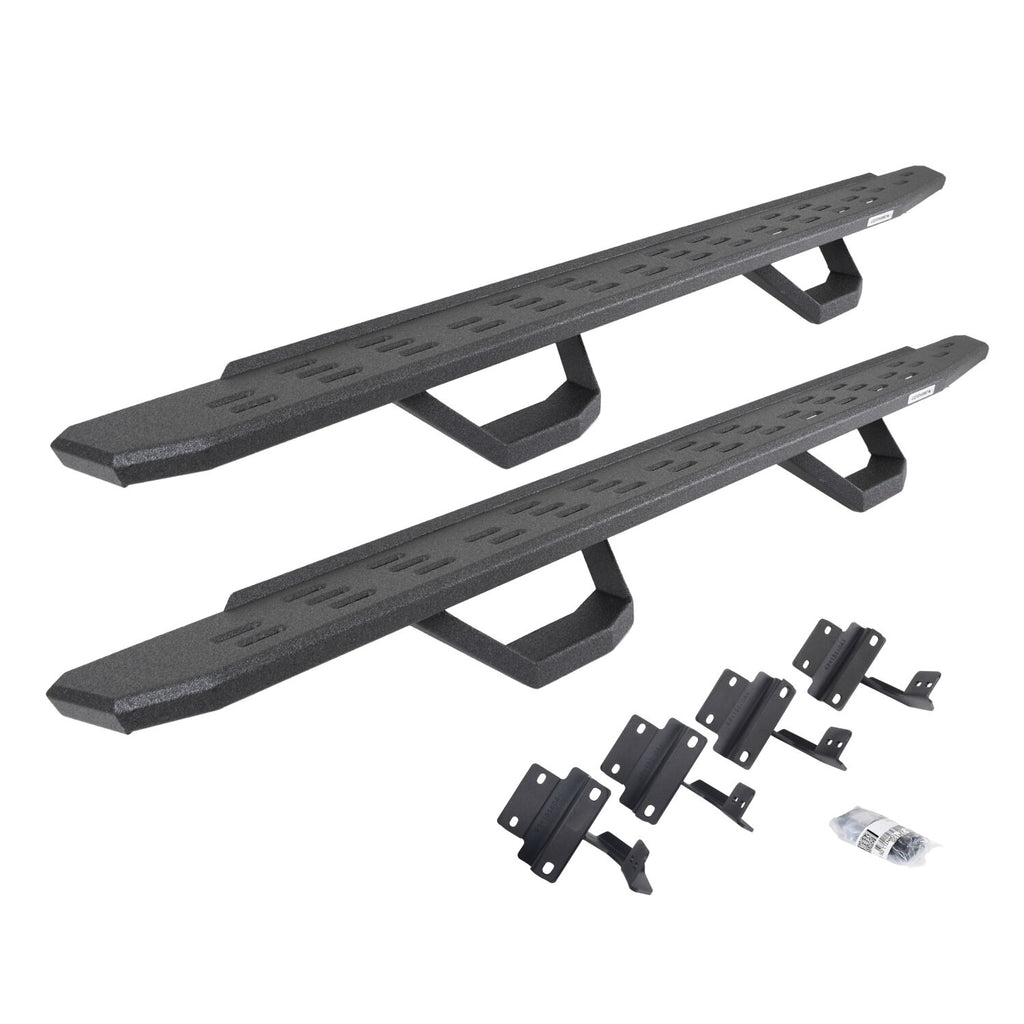 Go Rhino 6961778020T RB30 Running Boards with Mounting Brackets, 2 Pairs Drop Steps Kit for Select Ford F-150, Ford F-250 Super Duty, Ford F-350 Super Duty