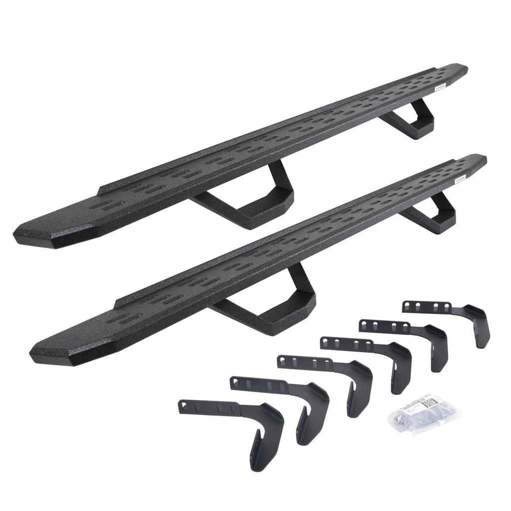 Go Rhino 6961808720T RB30 Running Boards with Mounting Brackets, 2 Pairs Drop Steps Kit for Select Ford F-250 Super Duty, Ford F-350 Super Duty