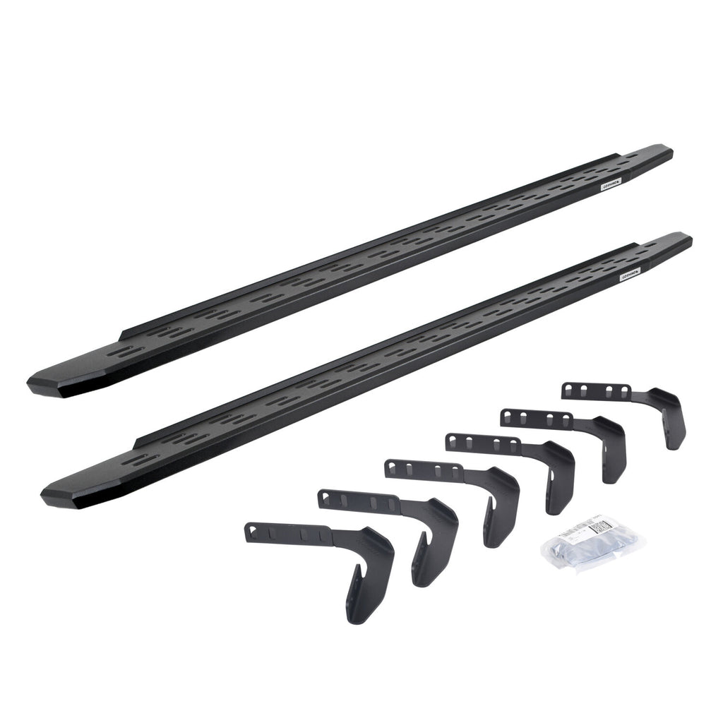 Go Rhino 69618087PC RB30 Running Boards with Mounting Bracket Kit for Select Ford F-250 Super Duty, Ford F-350 Super Duty