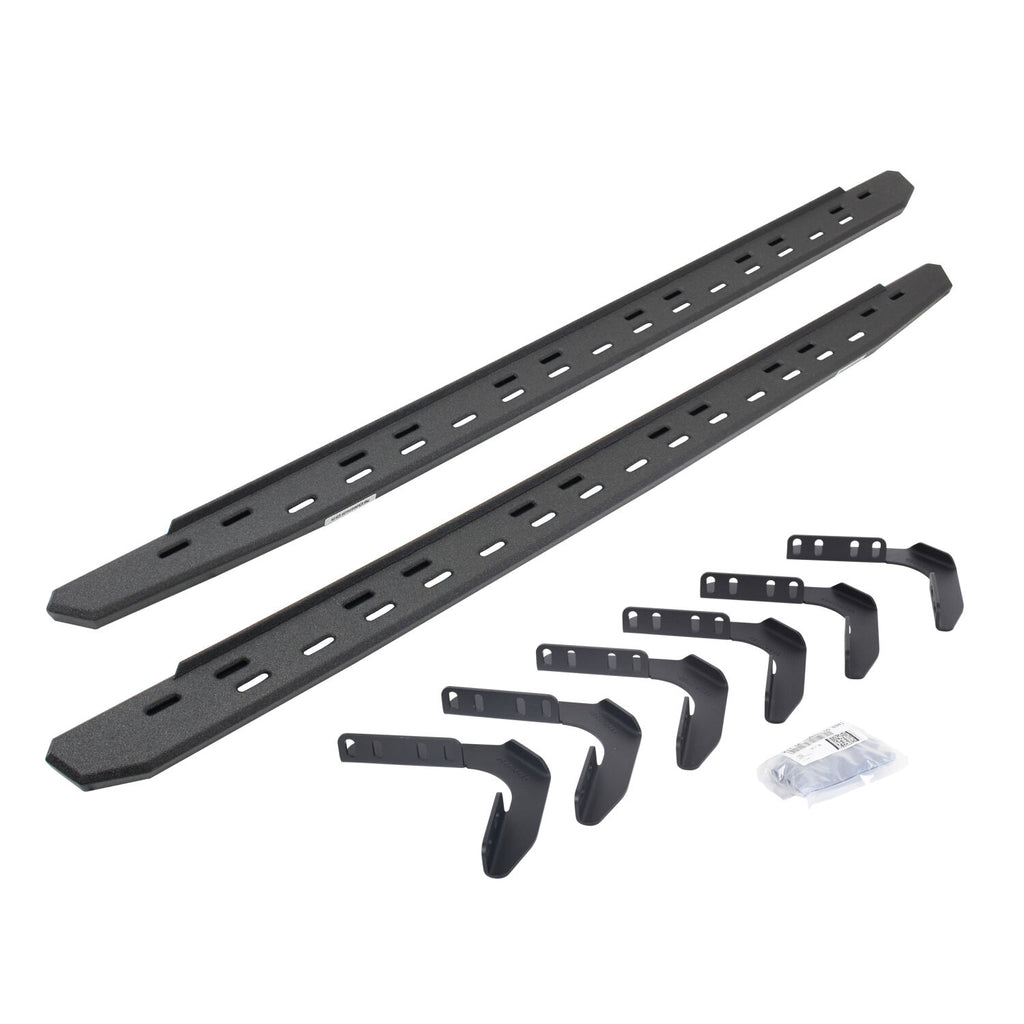 Go Rhino 69618087ST RB30 Slim Line Running Boards with Mounting Bracket Kit for Select Ford F-250 Super Duty, Ford F-350 Super Duty