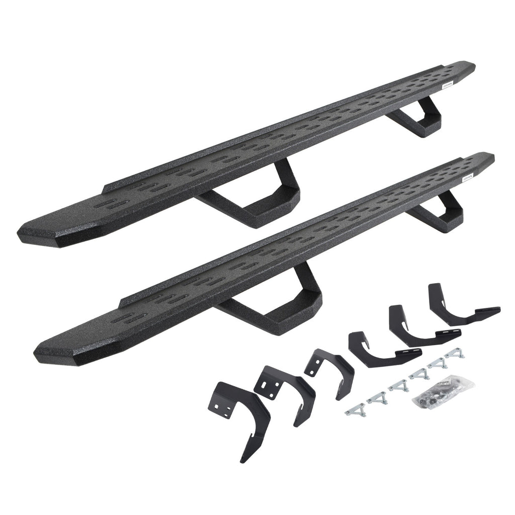 Go Rhino 6962068720T RB30 Running Boards with Mounting Brackets, 2 Pairs Drop Steps Kit for Select Ram 1500, Ram Classic