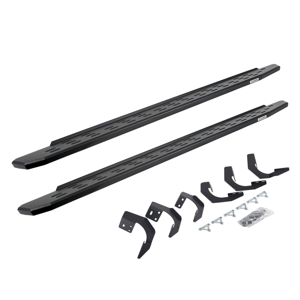 Go Rhino 69620687PC RB30 Running Boards with Mounting Bracket Kit for Select Ram 1500, Ram Classic