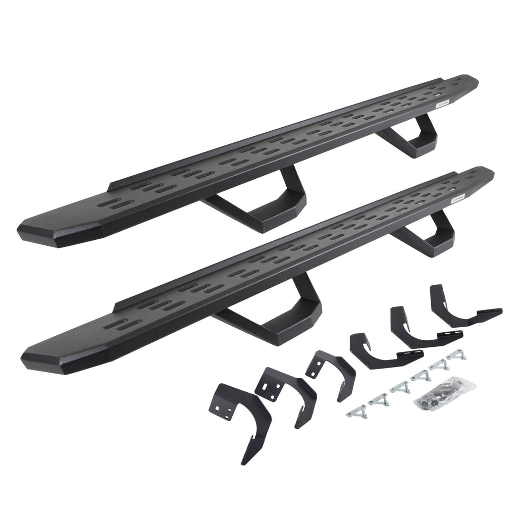 Go Rhino 6962998020PC RB30 Running Boards with Mounting Brackets, 2 Pairs Drop Steps Kit for Select Ram 1500, Ram Classic