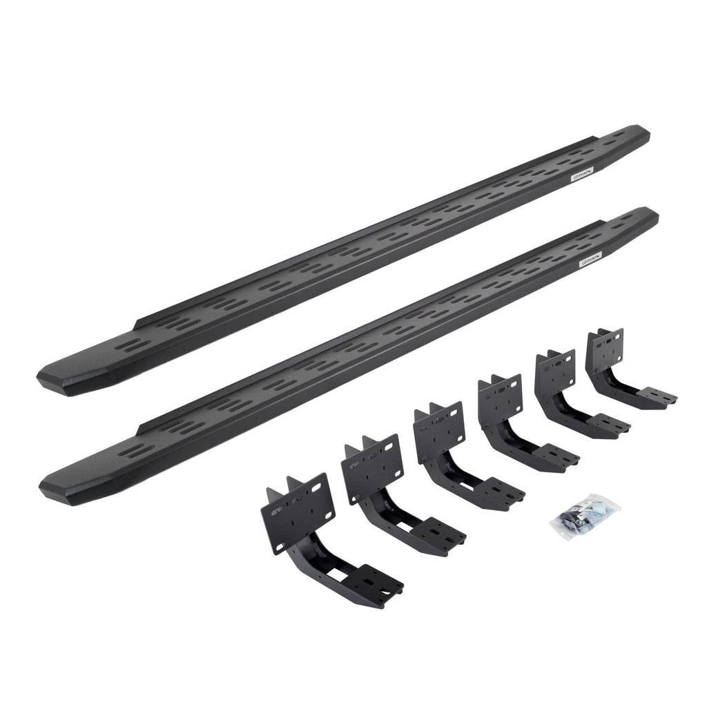 Go Rhino 69630680PC RB30 Running Boards with Mounting Bracket Kit for Select Ram