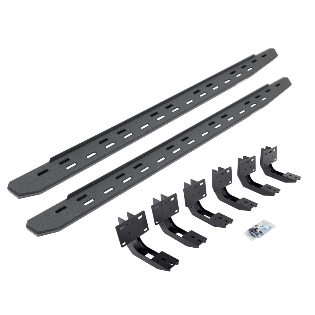 Go Rhino 69630680ST RB30 Slim Line Running Boards with Mounting Bracket Kit for Select Ram