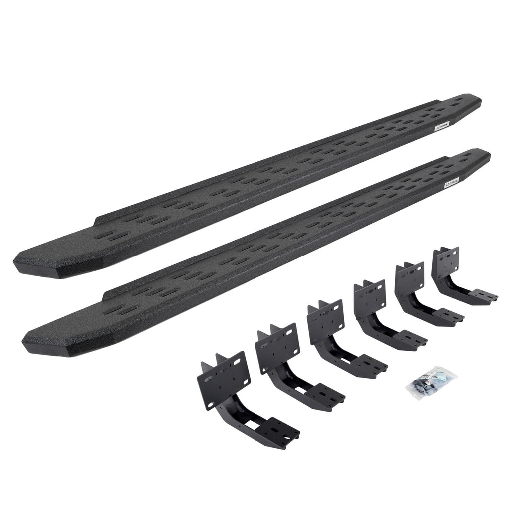 Go Rhino 69630680T RB30 Running Boards with Mounting Bracket Kit for Select Ram