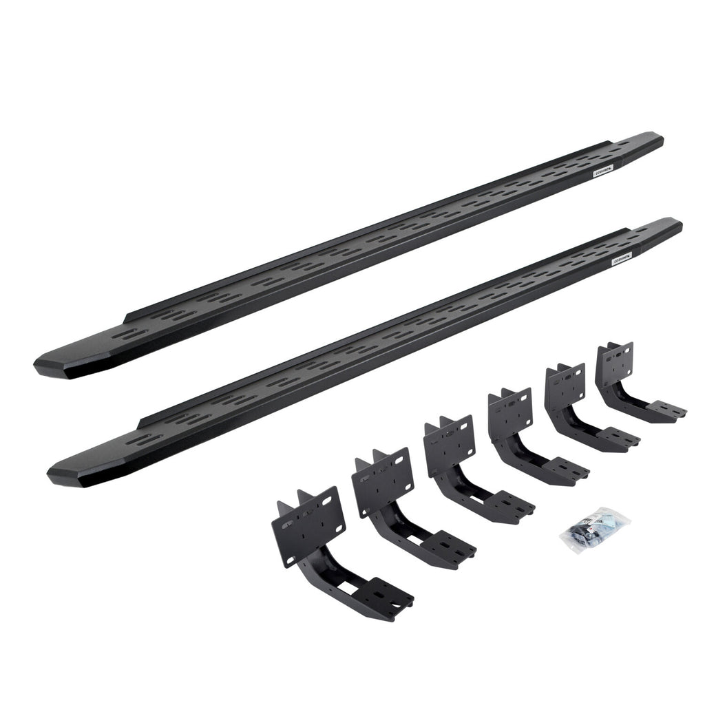 Go Rhino 69630687PC RB30 Running Boards with Mounting Bracket Kit for Select Ram