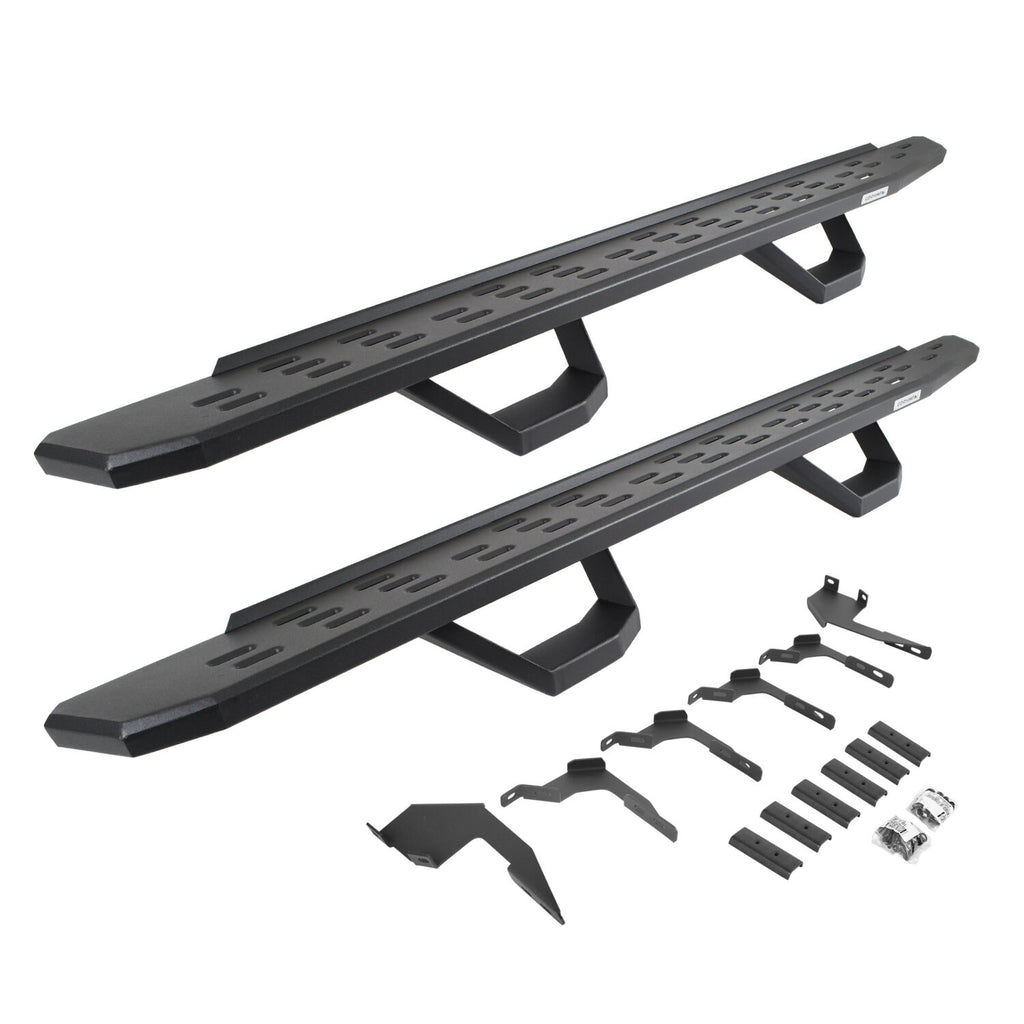 Go Rhino 6963688020PC RB30 Running Boards with Mounting Brackets, 2 Pairs Drop Steps Kit for Select Ford Ranger