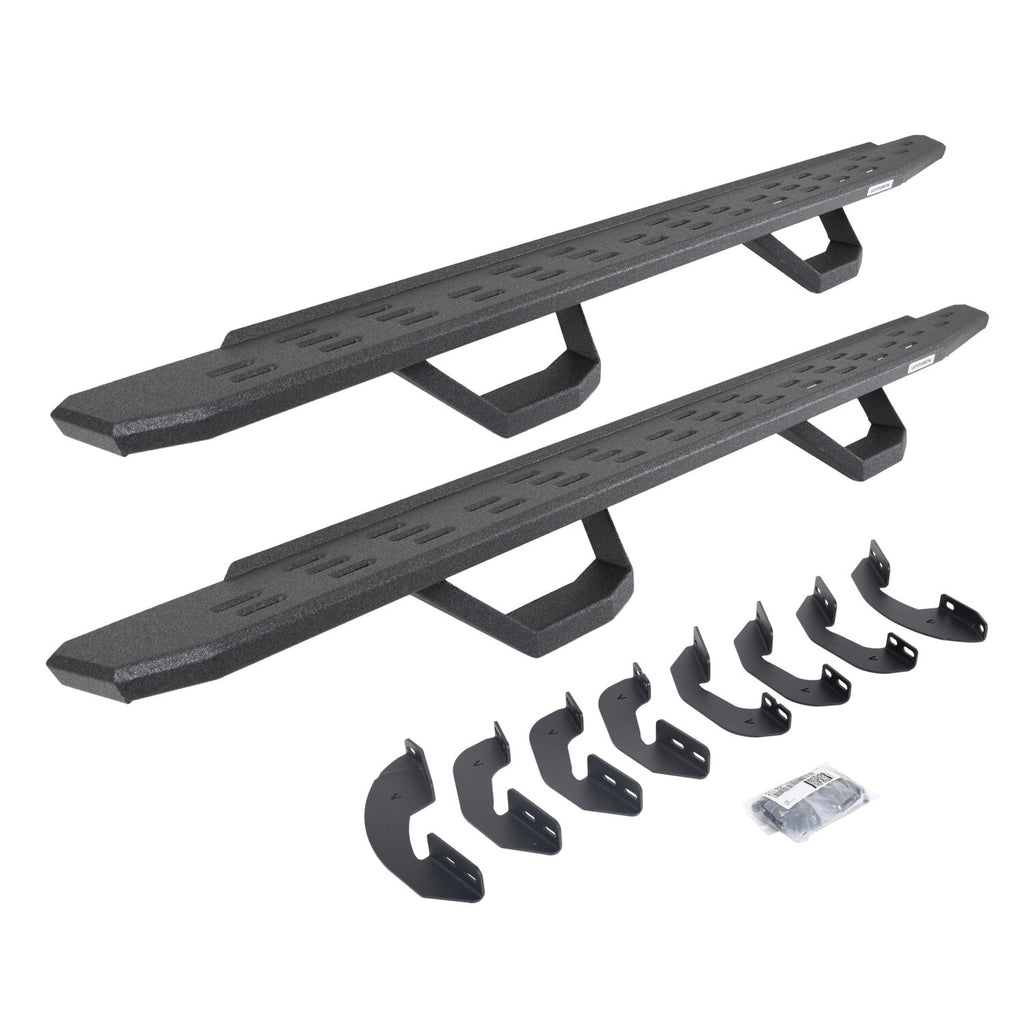 Go Rhino 6964158020T RB30 Running Boards with Brackets, 2 Pairs Drop Steps Kit - Double Cab for Select Toyota Tundra