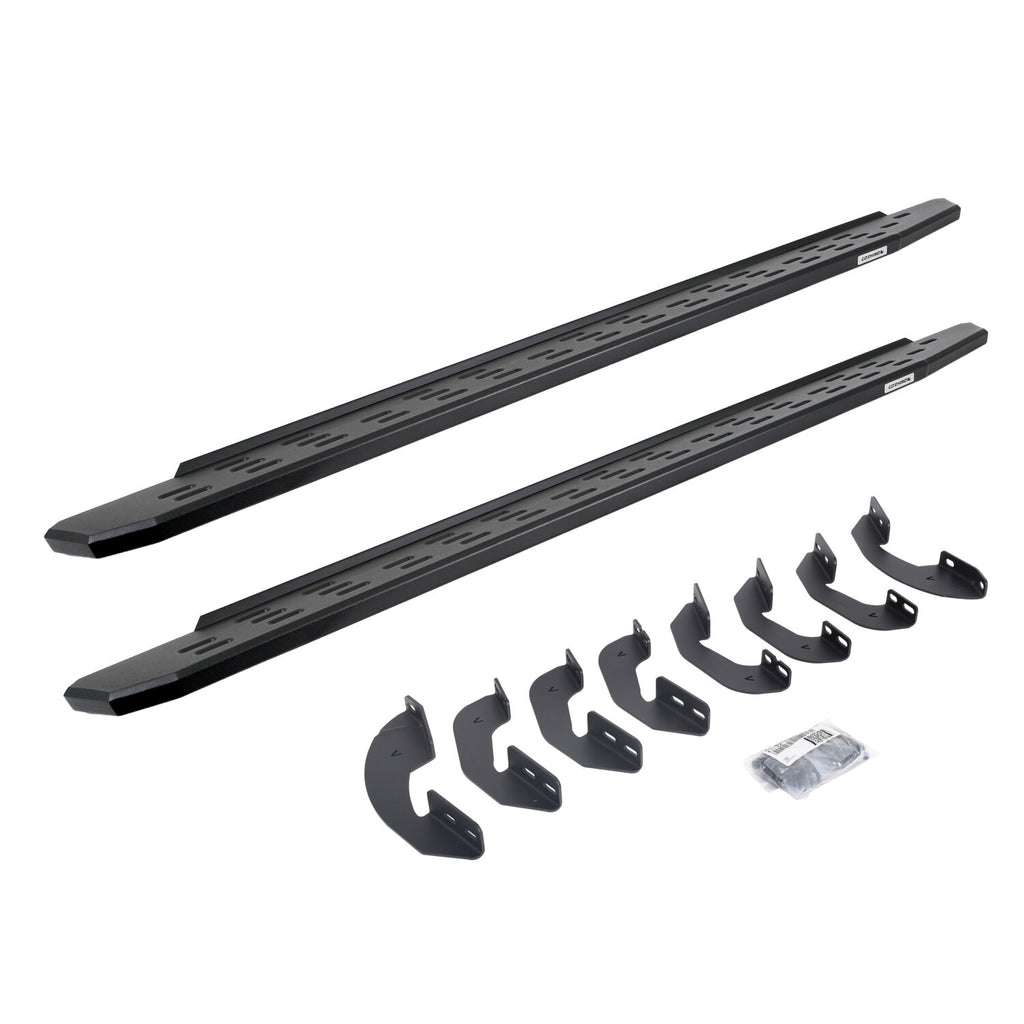 Go Rhino 69641687PC RB30 Running Boards with Mounting Bracket Kit - Crew Max Only for Select Toyota Tundra