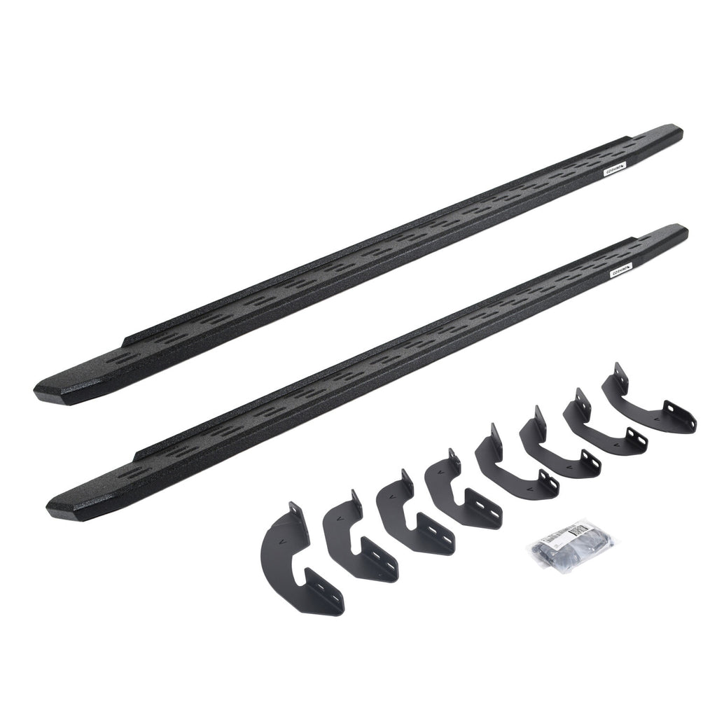 Go Rhino 69641687T RB30 Running Boards with Mounting Bracket Kit - Crew Max Only for Select Toyota Tundra