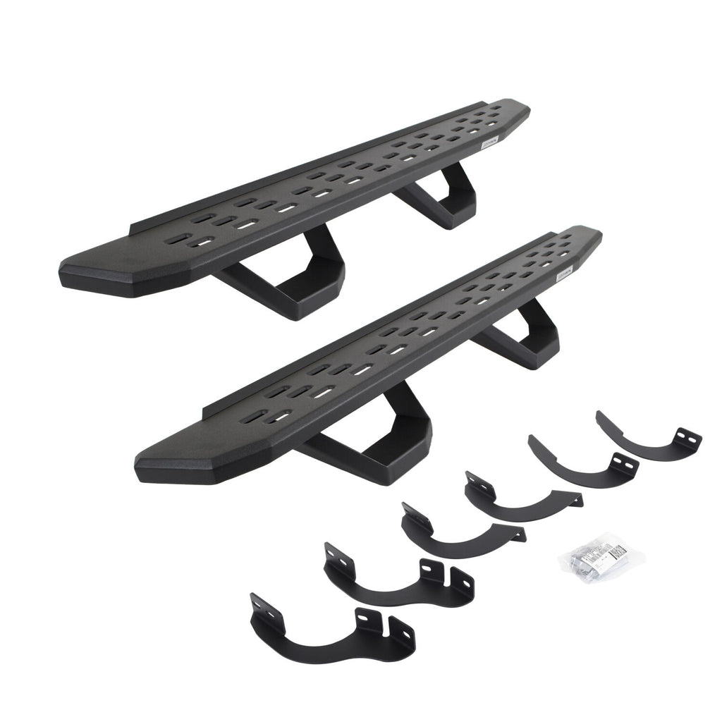 Go Rhino 6964256820PC RB30 Running Boards with Mounting Brackets, 2 Pairs Drop Steps Kit for Select Toyota 4Runner