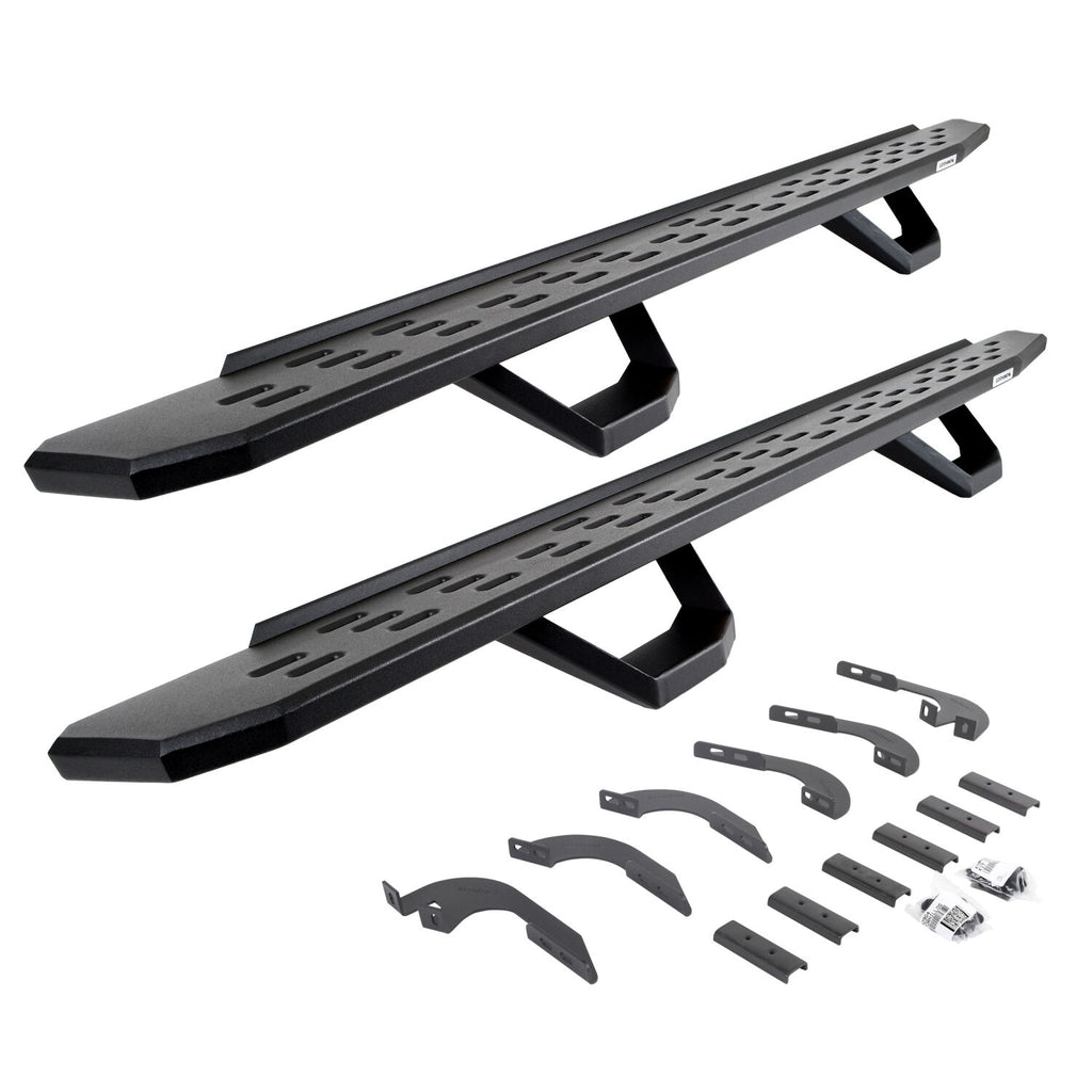 Go Rhino 6964276820PC RB30 Running Boards W/Mounting Brackets, 2 Pairs Drop Steps Kit for Select Toyota 4Runner