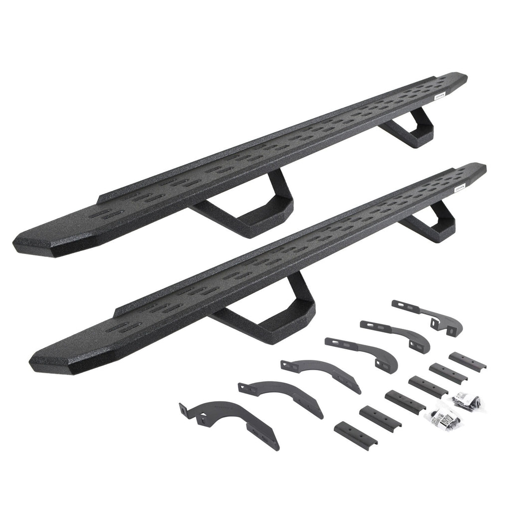 Go Rhino 6964456820T RB30 Running Boards with Mounting Brackets, 2 Pairs Drop Steps Kit for Select Lexus GX550, Toyota Land Cruiser