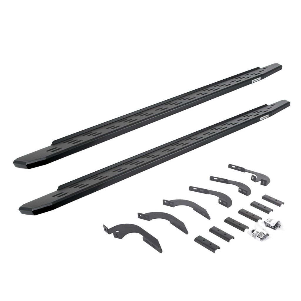 Go Rhino 69643280PC RB30 Running Boards with Mounting Bracket Kit - Double Cab Only for Select Toyota Tacoma