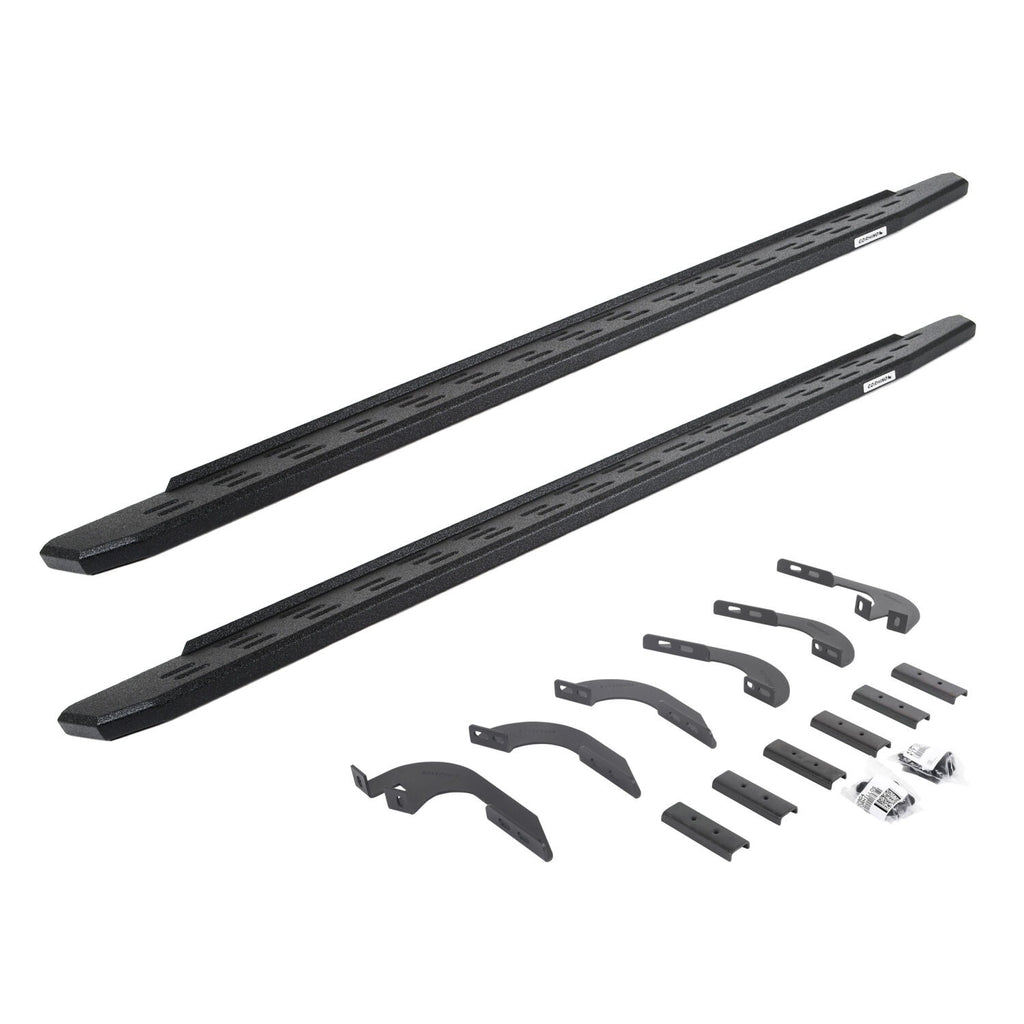Go Rhino 69642987T RB30 Running Boards with Mounting Bracket Kit - Double Cab Only for Select Toyota Tacoma