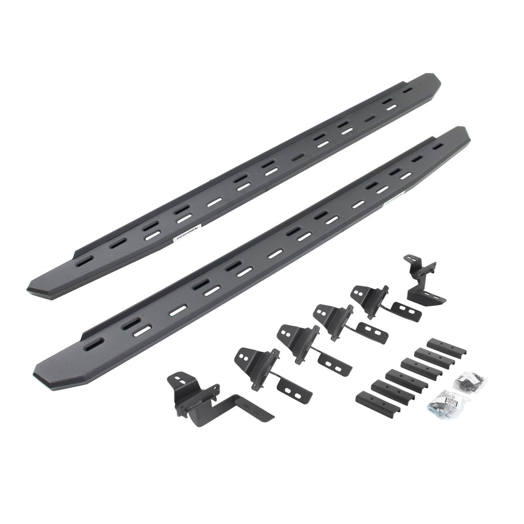 Go Rhino 69650568SPC RB30 Slim Line Running Boards with Mounting Bracket Kit for Select Jeep Wrangler, Jeep Wrangler JK