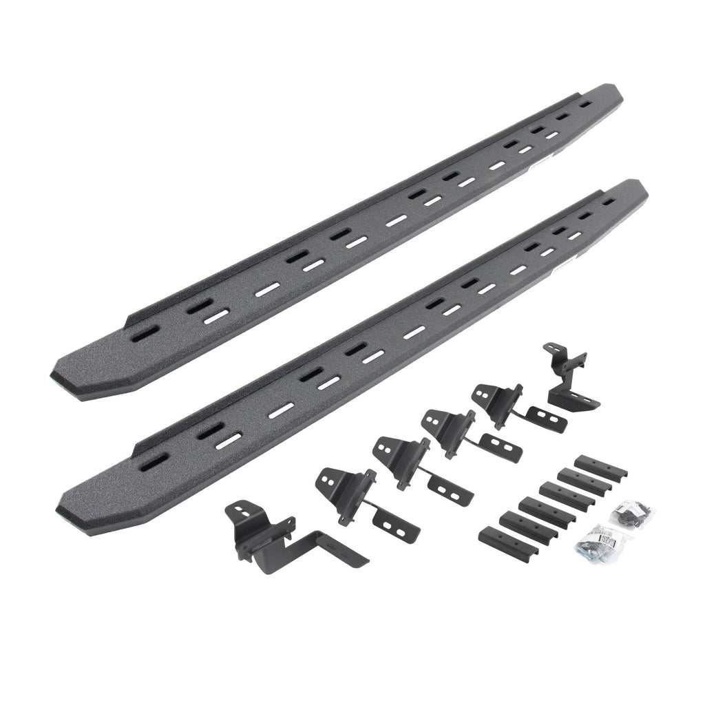Go Rhino 69650568ST RB30 Slim Line Running Boards with Mounting Bracket Kit for Select Jeep Wrangler, Jeep Wrangler JK