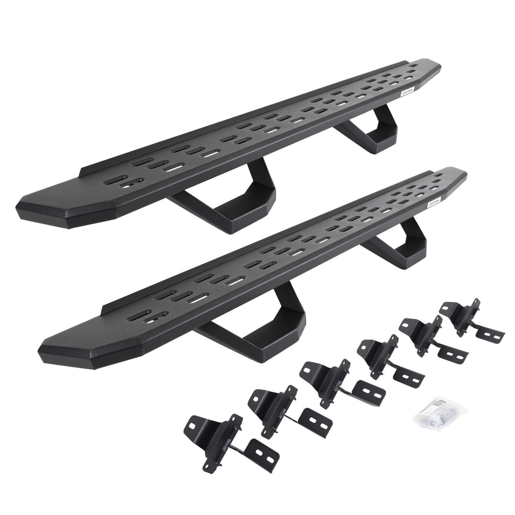 Go Rhino 6965067320T RB30 Running Boards with Mounting Brackets, 2 Pairs Drop Steps Kit for Select Jeep Wrangler