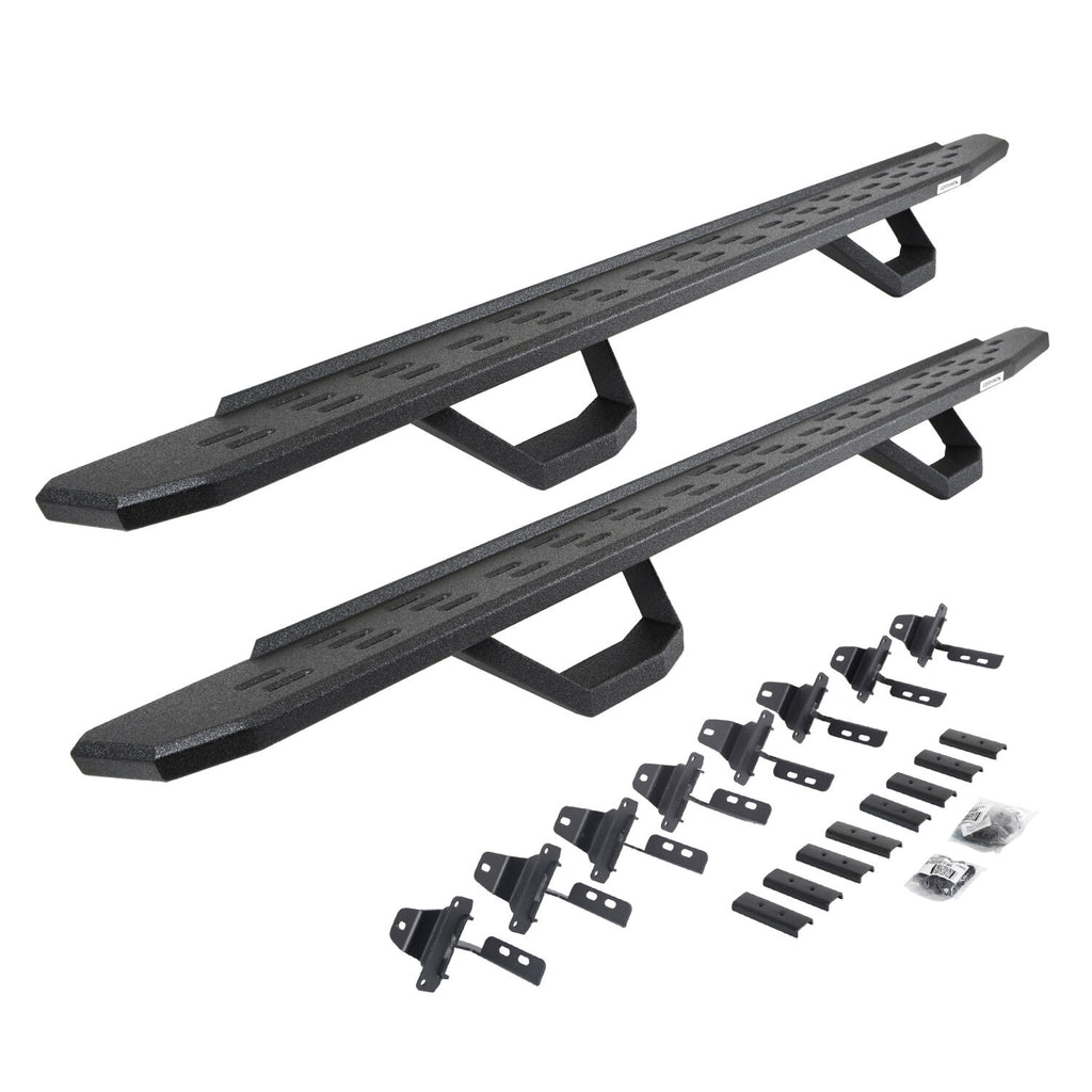 Go Rhino 6965168720T RB30 Running Boards with Mounting Brackets, 2 Pairs Drop Steps Kit for Select Jeep Gladiator