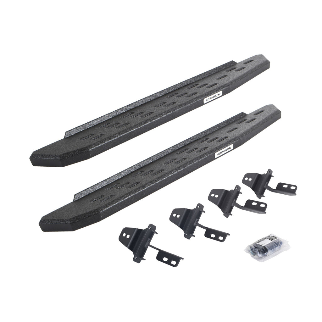 Go Rhino 69692648T RB30 Running Boards with Mounting Bracket Kit for Select Jeep Wrangler, Jeep Wrangler JK