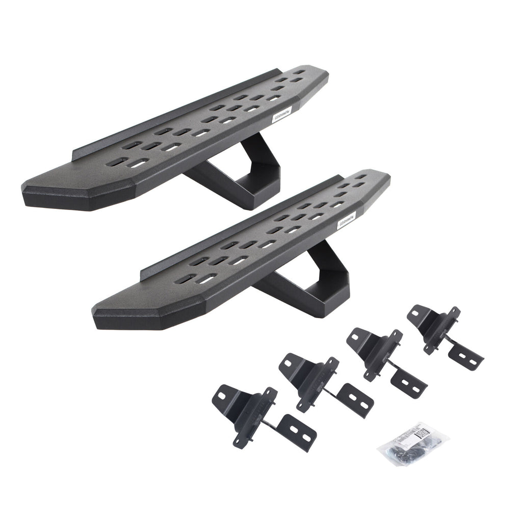 Go Rhino 6969274810PC RB30 Running Boards with Mounting Brackets, 1 Pair Drop Steps Kit for Select Jeep Wrangler