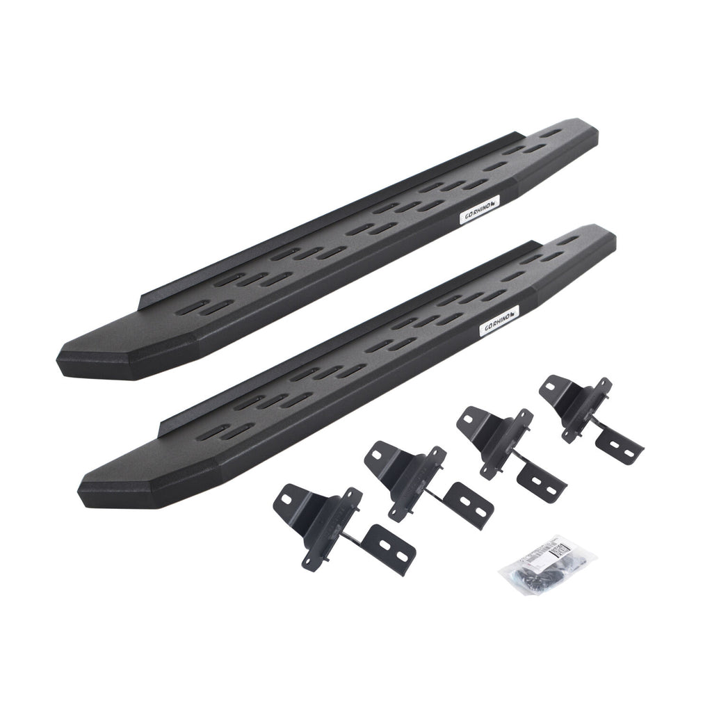 Go Rhino 69692748PC RB30 Running Boards with Mounting Bracket Kit for Select Jeep Wrangler
